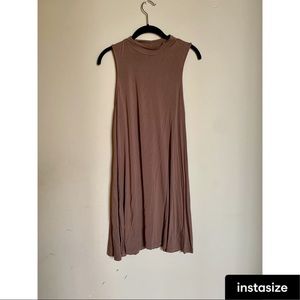 Urban outfitters Jersey shift dress Taupe
